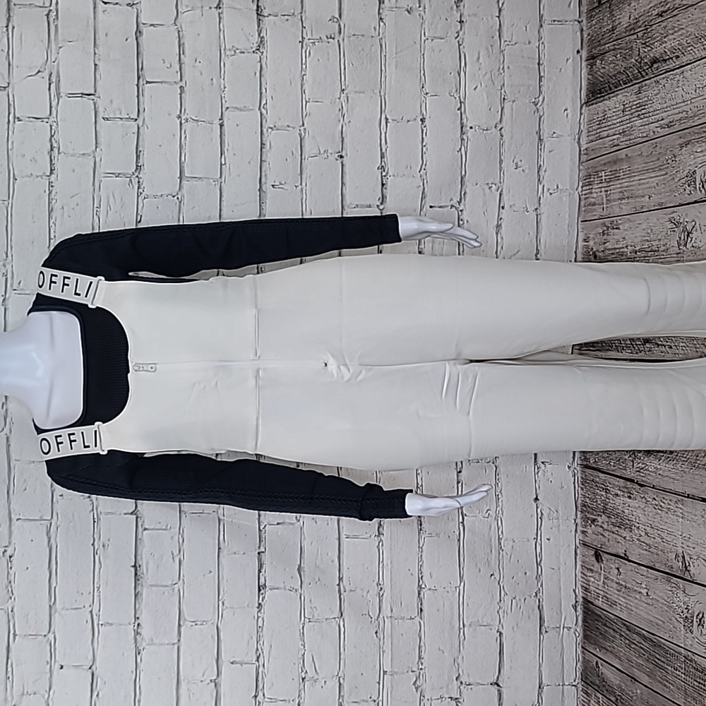 Aerie Offline Chillside Collection Snow Bib Ski Jumpsuit/Pant in White - NWT